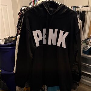PINK Victoria's Secret Classic Black Hoodie